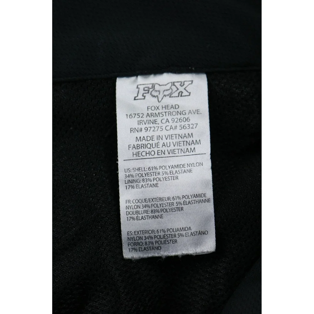 Fox Racing Ranger Shorts Mens 34 Black Mountain Bike MTB Cycling Logo 1066